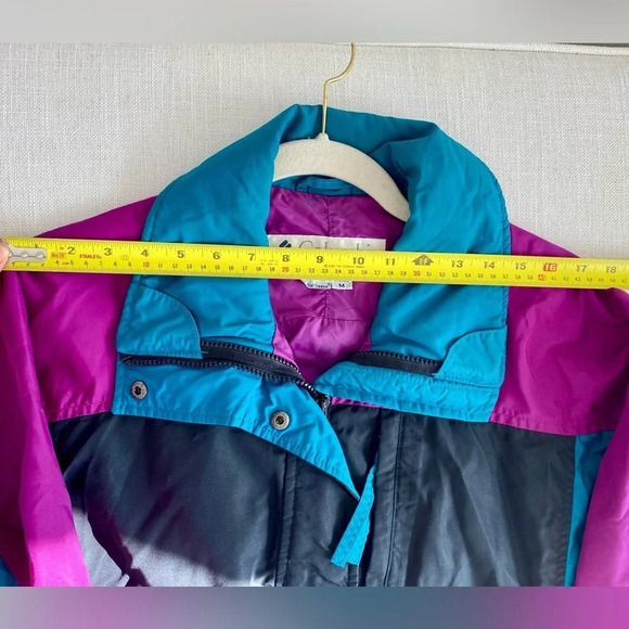 VINTAGE Columbia Vibrant  Colourful Long Jacket Size M - Picture 11 of 12